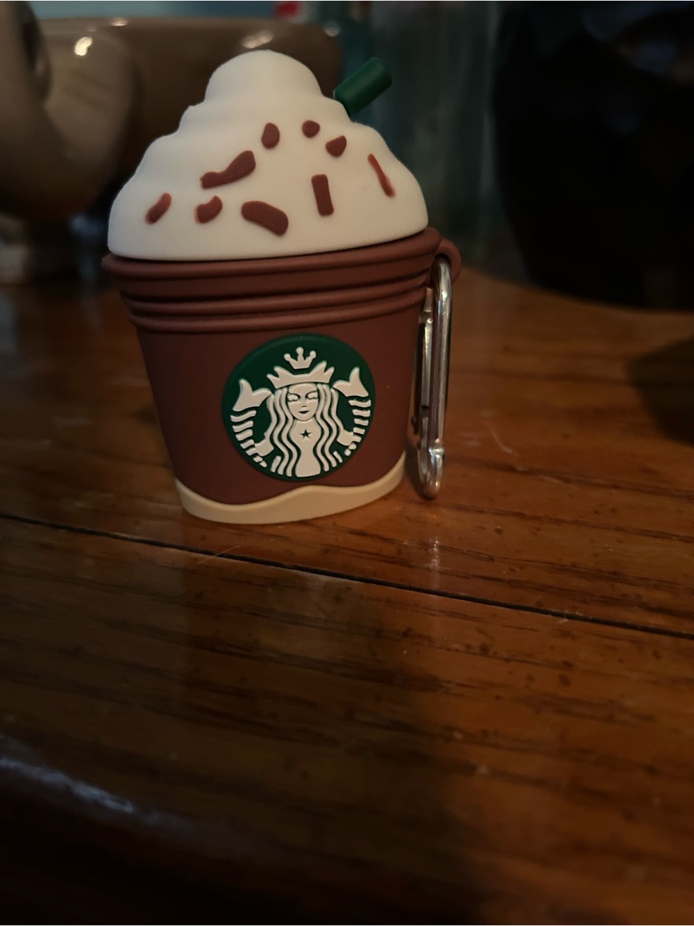 Starbucks Apple Airpods Cover Keychain Holder